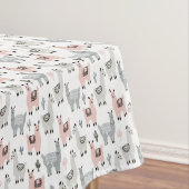 Llamas Pattern glimlachen Tafelkleed (Voorbeeld)