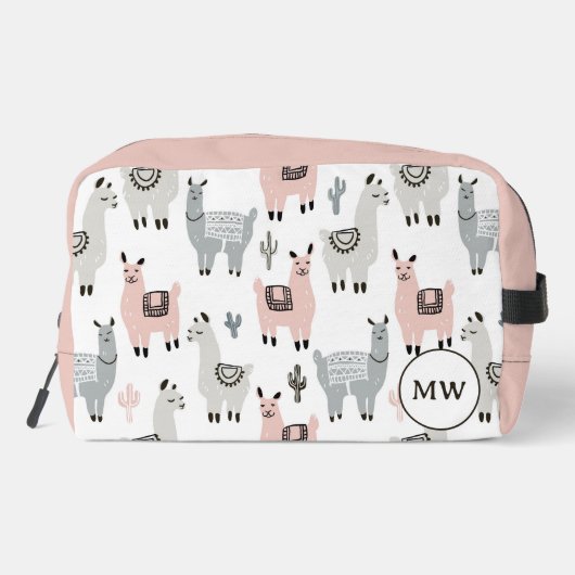 Llamas Pattern glimlachen Toilettasje (Achterkant)