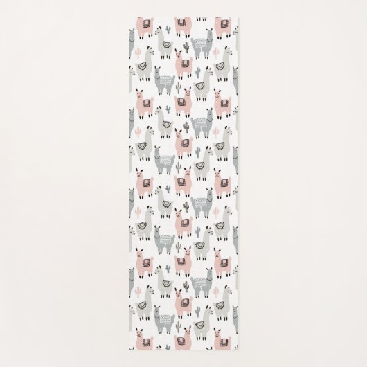 Llamas Pattern glimlachen Yogamat (Voorkant)