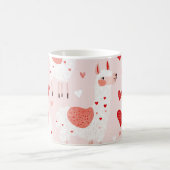 Llamas pattern valentines magische mok (Center)