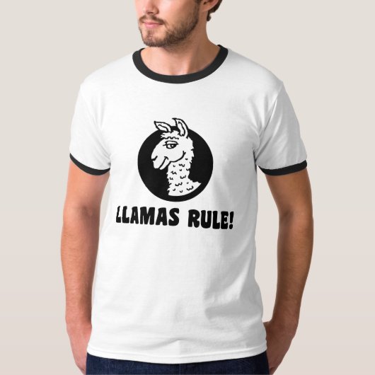 Llamas Rule T-shirt (Voorkant)
