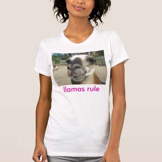 llamas rule womes shirt (Voorkant)
