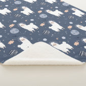 Llamas Sherpa Blanket Deken (3/4)
