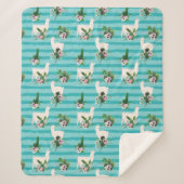 Llamas Sherpa Blanket Deken (Voorkant)