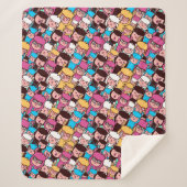 Llamas Sherpa Blanket Deken (Voorkant)