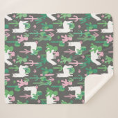 Llamas Sherpa Blanket Deken (Voorkant (horizontaal))