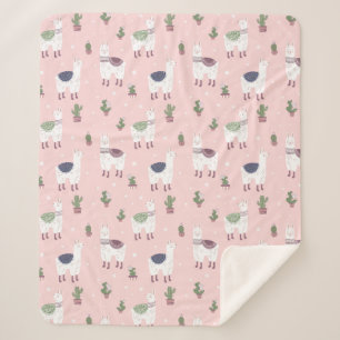 Llamas Sherpa Blanket Sherpa Deken