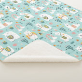 Llamas Sherpa Blanket Sherpa Deken (3/4)