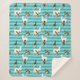 Llamas Sherpa Blanket Sherpa Deken