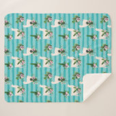 Llamas Sherpa Blanket Sherpa Deken (Voorkant (horizontaal))