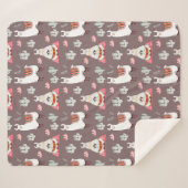 Llamas Sherpa Blanket Sherpa Deken (Voorkant (horizontaal))