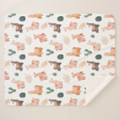 Llamas Sherpa Blanket Sherpa Deken (Voorkant (horizontaal))