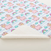 Llamas Sherpa Blanket Sherpa Deken (3/4)