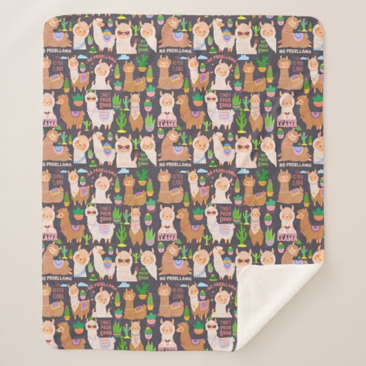 Llamas Sherpa Deken (Voorkant)
