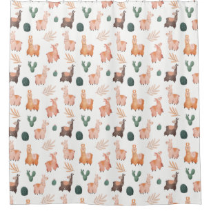 Llamas Shower Curtain Douchegordijn