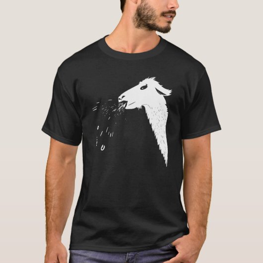 Llamas Spit Cheeky Spitting Llama T-shirt (Voorkant)
