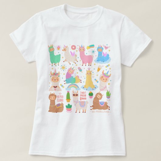 Llamas T-shirt (Design voorkant)