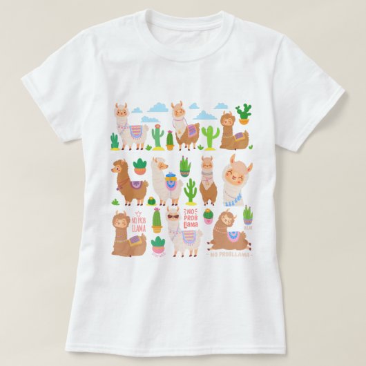 Llamas T-shirt (Design voorkant)