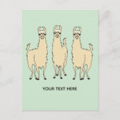 Llamas Voeg je eigen tekstbericht toe Briefkaart (Voorkant)