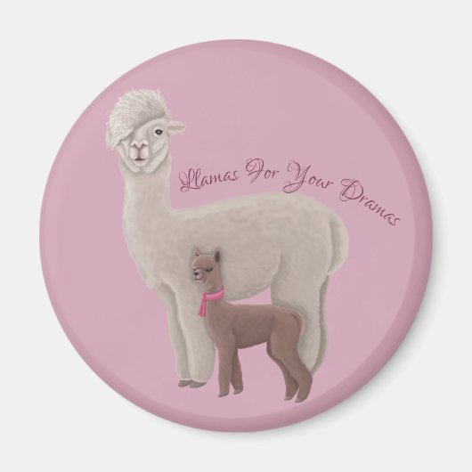 Llamas voor je drama's magneet (Voorkant)