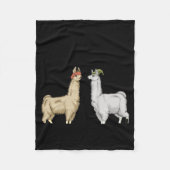 Llamas With Hats Carl Fleece Deken (Voorkant)