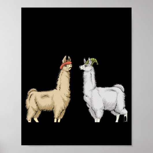 Llamas With Hats Carl  Poster (Voorkant)