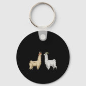 Llamas With Hats Carl  Sleutelhanger (Voorkant)