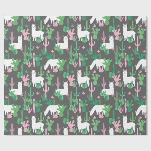 Llamas Wrapping Paper Cadeaupapier (Vlak)