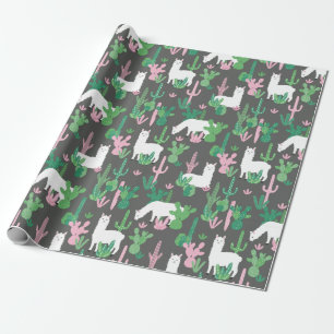 Llamas Wrapping Paper Cadeaupapier