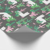 Llamas Wrapping Paper Cadeaupapier (Hoek)