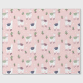 Llamas Wrapping Paper Cadeaupapier (Vlak)
