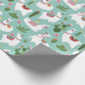 Llamas Wrapping Paper Cadeaupapier (Hoek)