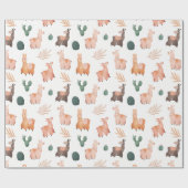 Llamas Wrapping Paper Cadeaupapier (Vlak)