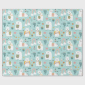 Llamas Wrapping Paper Cadeaupapier (Vlak)