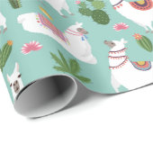 Llamas Wrapping Paper Cadeaupapier (Rol Hoek)