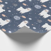 Llamas Wrapping Paper Cadeaupapier (Hoek)