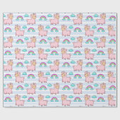 Llamas Wrapping Paper Cadeaupapier (Vlak)