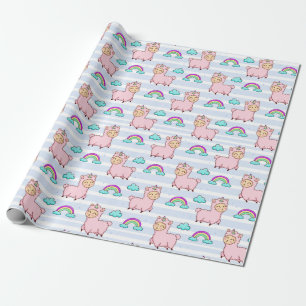 Llamas Wrapping Paper Cadeaupapier