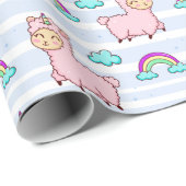 Llamas Wrapping Paper Cadeaupapier (Rol Hoek)