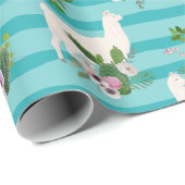 Llamas Wrapping Paper Cadeaupapier (Rol Hoek)