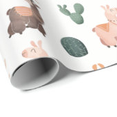 Llamas Wrapping Paper Cadeaupapier (Rol Hoek)