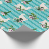 Llamas Wrapping Paper Cadeaupapier (Hoek)