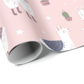 Llamas Wrapping Paper Cadeaupapier (Rol Hoek)