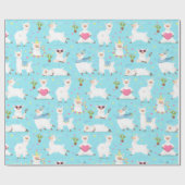 Llamas Wrapping Paper Cadeaupapier (Vlak)