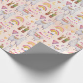 Llamas Wrapping Paper Cadeaupapier (Hoek)