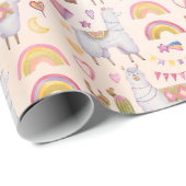 Llamas Wrapping Paper Cadeaupapier (Rol Hoek)