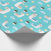 Llamas Wrapping Paper Cadeaupapier (Hoek)