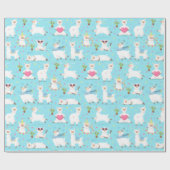 Llamas Wrapping Paper Cadeaupapier (Vlak)