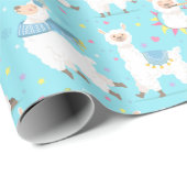Llamas Wrapping Paper Cadeaupapier (Rol Hoek)