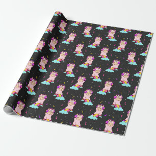 Llamas Wrapping Paper Cadeaupapier